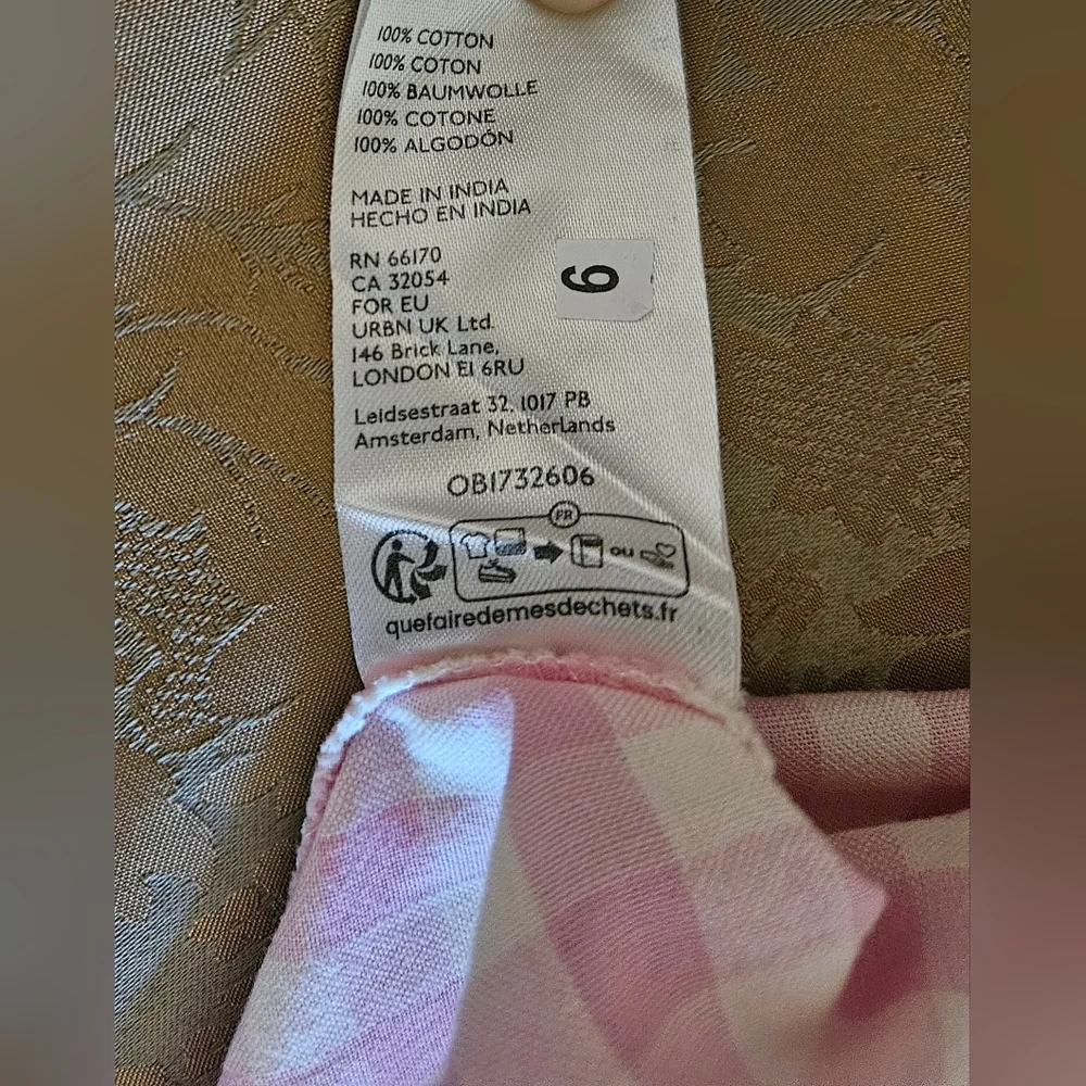 NWOT Free People Pink/White Gingham Bustiet Strapless Top - Picture 7 of 16